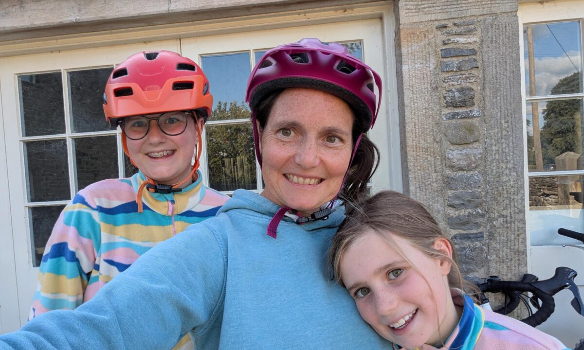 Back home after the cycle ride